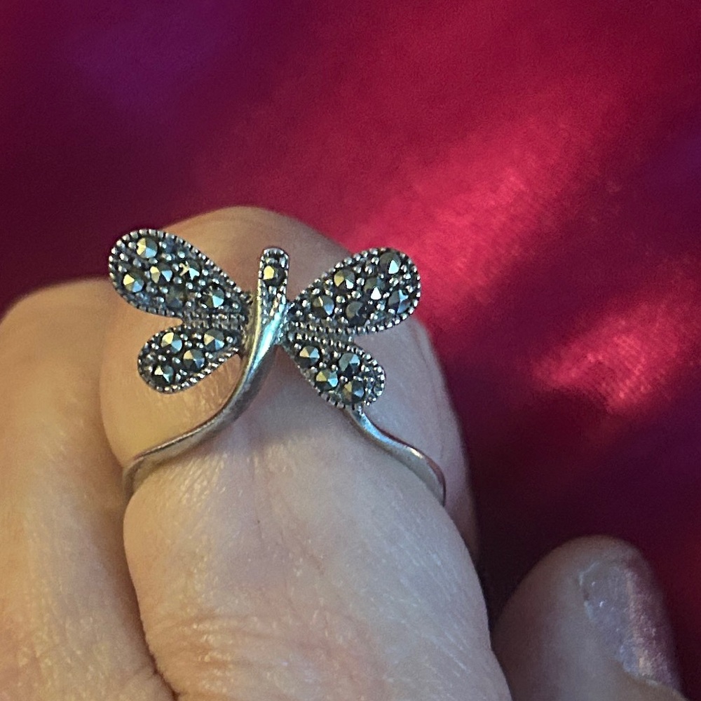 Women’s Silver Butterfly Ring Size 9 1/2